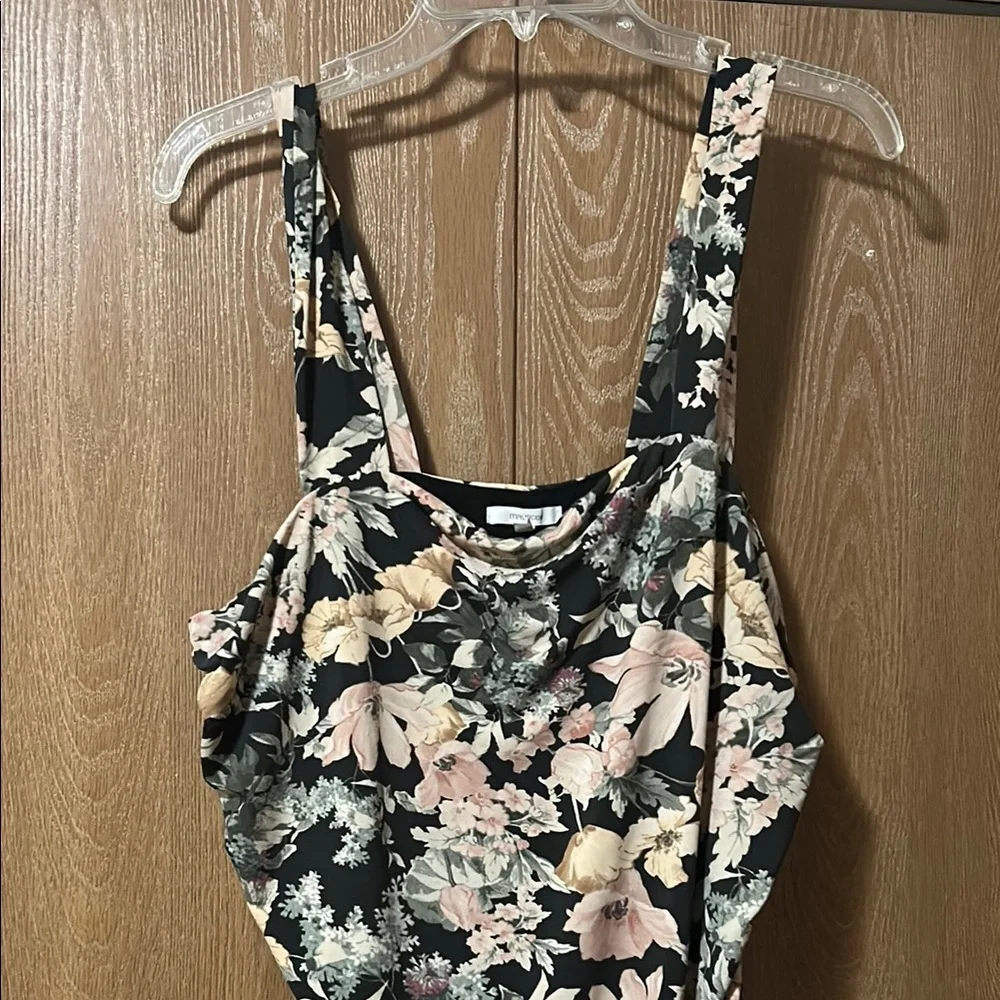 Maurices Cream Tan Ruched Bodycon Midi Dress Size XXL wedding guest flattering - Picture 4 of 6